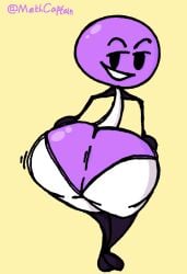 1girls animate_inanimate battle_for_dream_island big_ass bubble_ass bubble_butt colored female female_only hands_on_ass huge_ass large_ass lollipop lollipop_(bfdi) looking_at_viewer methcaptain object_shows pulling_down_pants purple_ass smug smug_face solo