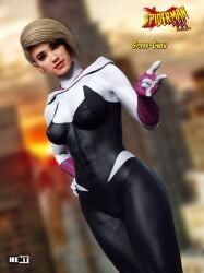 1girls 3d athletic athletic_female big_ass big_breasts blonde_hair breasts busty chest curvaceous curvy curvy_figure cute_face digital_media_(artwork) eyebrows eyelashes female female_only fit_female fully_clothed gwen_stacy hent hero heroine hips hourglass_figure huge_breasts human large_breasts legs light-skinned_female light_skin marvel marvel_comics petite petite_body slim slim_waist solo spider-gwen spider-man:_into_the_spider-verse spider-man_(series) superhero superheroine thick thick_legs thick_thighs thighs top_heavy upper_body voluptuous waist wide_hips