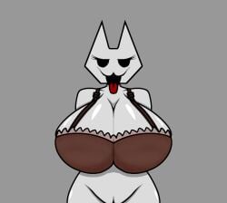 big_breasts bra edit edited edited_art edited_screencap mouth_open paperkitty_(character) proto_ness_(artist) slut traced traced_art