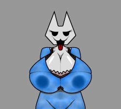 big_breasts blue_dress edit edited edited_art edited_screencap paperkitty_(character) proto_ness_(artist) slut traced traced_art wet_nipples