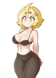 big_breasts breasts cleavage danchan female female_focus female_only lucyfercomic original original_character thick_thighs thighs wide_hips