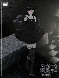 ahe_gao an_hydrolyst black_socks dress five_nights_at_freddy's five_nights_at_freddy's_2 humanized humanized_animatronic marionette_(fnaf) puppet_(fnaf) socks tagme thigh_socks thighhighs