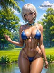 1girls ai_generated anastasia_(idolmaster) diffusionlad female female_focus female_only huge_breasts idolmaster seductive_look short_hair stable_diffusion voluptuous voluptuous_female white_hair