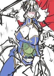 1girls artoria_pendragon artoria_pendragon_(lancer) big_breasts blush breasts clothing endured_face fate/grand_order fate_(series) female female_focus female_only fetus fgo_servant_vs_goblin goblin green_skin human_mother_baby_monster interspecies interspecies_pregnancy pregnant pregnant_female pregnant_with_goblins saber_ntrok_(artist) spread_legs umbilical_cord uncomfortable x-ray