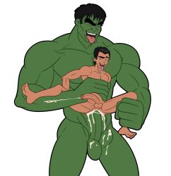 2boys cum cum_in_ass cum_inside cum_while_penetrated cum_while_penetrating cumming cumming_from_anal_sex cumming_together drool drool_on_face drooling drooling_tongue ejaculation_while_penetrated erect_while_penetrated gay gay_domination gay_sex green-skinned_male green_skin huge_cock hulk hulk_(series) human iyumiblue male male/male male_only male_penetrated marvel marvel_comics nova_(marvel) nude nude_male sam_alexander spider-man_(series) ultimate_spider-man yaoi