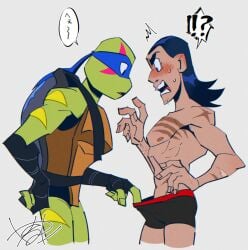 casey_jones casey_jones_(rise_of_the_tmnt) gay leo leonardo_(tmnt) nsfw peaking rise_of_the_teenage_mutant_ninja_turtles rise_of_the_teenage_mutant_ninja_turtles:_the_movie sakurakai2 teenage_mutant_ninja_turtles tmnt yaoi