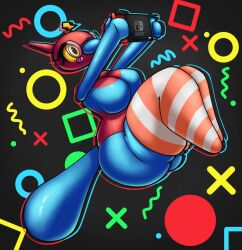 big_breasts breasts female porygon-z thick_thighs wide_hips z_giroldo