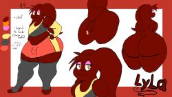 big_ass big_belly crimsonstudios1 crossdressing fat_ass femboy oc puwa reference_sheet