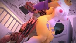 3d animated anthro anthro_on_anthro breasts digimon furry moaning mp4 no_humans renamon renamon_(dogzeela) sex sound tagme twitchyanimation video