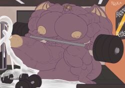 abs bat biceps cum cum_flood cum_puddle cumming cumshot dumbbell excessive_cum furry gay hyper hyper_balls hyper_genitalia hyper_penis hyper_testicles male male_focus male_only muscle muscles muscular muscular_arms muscular_legs muscular_male muscular_thighs nipples nohabear pecs veins veiny_penis workout