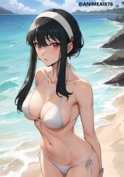 ai_generated animeai876 breasts female female_only nai_diffusion outside solo spy_x_family stable_diffusion swimsuit yor_briar