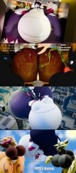 ass ayax_(ayaxstudio) big_ass big_breasts breasts bubble_ass bubble_butt cleavage digimon digimon_(species) female furry huge_ass huge_breasts inflation notsobretheren pokemon pokemon_(species) renamon thick_thighs wide_hips zeraora