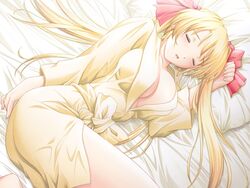 kyouhaku_2 large_breasts lying ribahara_aki sleeping tagme