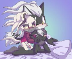 2boys angelofhapiness black_skin circumcised doctor_starline erection gay handjob holding_cock holding_penis idw_comics idw_publishing infinite_(sonic) infinite_the_jackal male male/male penis platypus sega sonic_(series) sonic_forces sonic_the_hedgehog_(comics) sonic_the_hedgehog_(idw) sonic_the_hedgehog_(series) white_hair white_skin yaoi