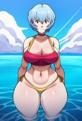 rei ayanami from neon genesis evangelion by seasonedcum