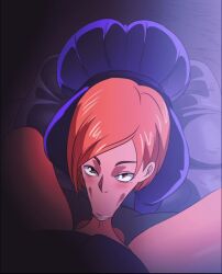 blowjob blush d-art female ginger jujutsu_kaisen kugisaki_nobara no_sound nobara_kugisaki tagme veiny_penis video