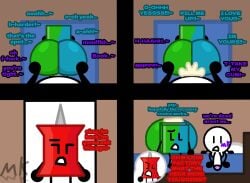 1boy 1femboy 2girls anal anal_penetration anal_sex ass battle_for_dream_island bed bedroom bedroom_sex bfdi big_ass book_(bfdi) caught caught_in_the_act comic cum cum_inside cum_inside_ass femboy fucked_on_bed fucking_on_bed marklimarko mini_comic minicomic mk_ball_(marklimarko) object_show object_show_community object_shows oc_x_canon pin_(bfdi) plap plapping plapping_ass sex sex_on_bed yumeship yumeshipping