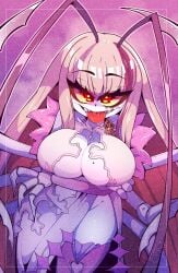 big_breasts breasts cleavage cockroach cockroach_girl cockroach_humanoid female huge_breasts indie_virtual_youtuber indie_vtuber marysquid matara_kan saliva saliva_on_tongue tagme thick_thighs virtual_youtuber wide_hips