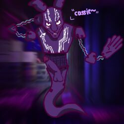 calling dick five_nights_at_freddy's five_nights_at_freddy's:_security_breach fnaf glitch looking_at_viewer male male_only mxes_(fnaf) penis purple_body security_breach:_ruin