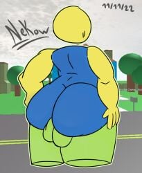 1boy ass backsack bald balls big_ass big_butt butt catmaidboyuwu fat_ass fat_butt gay huge_ass huge_butt looking_back male male_only noob roblox robloxian solo thick_ass thick_butt