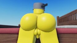 1boy 3d animated ass backsack balls bed big_ass big_butt bouncing_ass bouncing_balls bouncing_penis cutie_mark fat_ass fat_butt femboy garckgoo gay grabbing_own_ass huge_ass huge_butt looking_at_viewer looking_back looking_back_at_viewer male male_only naked no_sound penis pot presenting roblox robloxian solo tagme thick_ass thick_butt twerking video yellow_skin