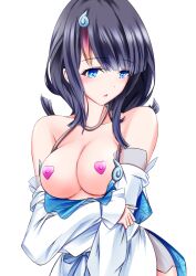 ai_generated black_hair blue_eyes blush clothing erice_utsumi_(fate) fate/grand_order fate_(series) medium_breasts stable_diffusion utsumi_erice