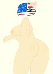 1girls ass_focus big_ass big_breasts countryhumans countryhumans_girl flawsy nude pussy tagme thighhighs united_states_of_america_(countryhumans)