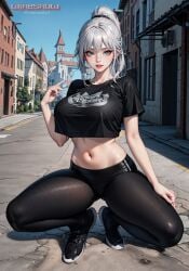 1girls ai_generated curvaceous curvy_female curvy_figure female_focus female_only hi_res long_hair original_character seductive_smile stable_diffusion voluptuous voluptuous_female white_hair winesnow