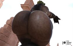 3d 3d_(artwork) alien ass bbw big_breasts breasts chubby chubby_female daz3d daz_studio desert female female_only gilf granny headwear jewelry large_ass lowhangingfruit3d_(artist) mature_female nipples obese older_female overweight overweight_female pinup pose sagging_breasts solo solo_female solo_focus ssbbw thick thick_ass thick_thighs thighs