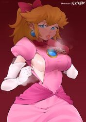 princess peach from mario (series) by flytrapxx