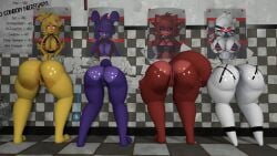 3d 3d_(artwork) ass ass_focus bikini bonfie bonfie_(cryptia) bonnie_(cally3d) bonnie_(fnaf) cally3d chica_(cally3d) chica_(fnaf) chicken chiku chiku_(cryptia) clazzey cryptiacurves fazclaire's_nightclub fexa fexa_(cryptia) five_nights_at_freddy's five_nights_at_freddy's_2 fnaf fox foxy_(cally3d) foxy_(fnaf) fredina's_nightclub glory_wall marie_(cally3d) marie_(cryptia) marionette_(fnaf) poster puppet_(cally3d) puppet_(fnaf) pussy rabbit scottgames source_filmmaker stuck_in_wall through_wall vorongamer vulva_line wall