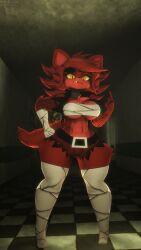 1girls 3d 3d_(artwork) absurd_res angry angry_face anthro armwear background_character big_breasts breasts cally3d chest_tuft clazzey cryptiacurves curvy fazclaire's_nightclub female female_focus fexa fexa_(cryptia) fishnet_armwear fishnets five_nights_at_freddy's fnaf foxy_(cally3d) foxy_(fnaf) freckles fredina's_nightclub furry hi_res hourglass_figure legwear looking_at_viewer ncoughar red_fur scottgames thick_thighs thighhighs voluptuous wide_hips