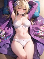 ai_generated curvaceous curvy_body curvy_figure female_focus female_only genshin_impact hi_res huge_breasts kumisudang lumine_(genshin_impact) solo_female solo_focus stable_diffusion voluptuous voluptuous_female