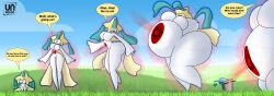 ass_expansion belly_expansion belly_inflation body_inflation breast_expansion breast_inflation bucket_(unknown80000) butt_expansion immobilization jirachi pokemon pokemon_(species) spherical_inflation unknown80000