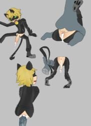 1boy adrien_agreste anal anal_creampie anal_sex ass bell bell_collar big_butt big_penis blonde_hair bodily_fluids cat_costume cat_noir clothing collar costume cum cum_inside duo eddyss faceless_character faceless_dom from_behind_position from_front_position genital_fluids genitals hair human humanoid leaking_cum lying male male/male male_focus male_only mammal mask mating_press miraculous_ladybug missionary_position on_back penetration penis rear_view sex slim unknown_artist whip_mark yaoi young