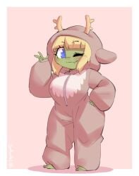 2d big_ears borvar breasts dot_(character) female female_focus female_only goblin goblin_female original original_character pointy_ears tagme