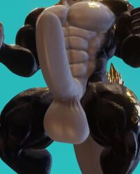 1boy 2023 3d 5_fingers 60fps abs animated animation anthro anthro_only arzolath arzolath_(artist) balls ballsack big_penis black_body black_penis black_skin blue_background bouncing_balls bouncing_penis demon dragon erection fist foreskin front_view genitals gold gold_trim humanoid_genitalia humanoid_penis loop looping_animation male male_only mp4 muscular muscular_anthro muscular_male naked nude penile penis sagging_balls saggy_balls shiny_skin simple_background solo sound sound_effects squatting standing tagme tail two_tone_body veiny_penis video white_body white_foreskin white_penis white_skin