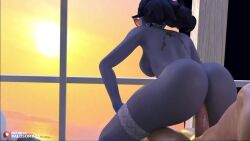 3d amelie_lacroix animated baldsombra big_ass big_butt big_penis blizzard_entertainment dark_skin doggy_style doggy_style_position male mp4 no_sound overwatch overwatch_2 overwatch_buttplug penetrating_pov penetration pov pov_male purple_body purple_skin pussy tagme video widowmaker