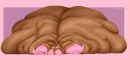 brown_fur haradoshin hyper_ass hyper_fat lopunny morbidly_obese_female pink_fur pokemon pokemon_(species) tagme