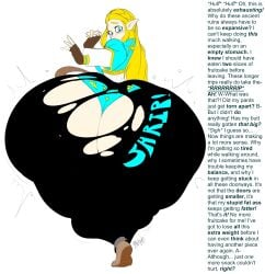 1girls ass ass_expansion ass_focus big_ass big_butt big_hips big_thighs blonde_hair bottom_heavy bubble_ass bubble_butt caption clothes_ripping expansion fat_ass female female_focus female_only giant_ass gigantic_ass huge_ass huge_butt huge_hips huge_thighs hyper hyper_ass hyper_butt leggings massive_ass massive_thighs milkybody nintendo onomatopoeia princess_zelda ripped_clothing round_ass solo the_legend_of_zelda thick_ass thick_thighs weight_gain wide_hips zelda_(breath_of_the_wild)