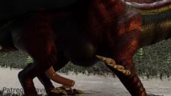 animated anthro avian bird dragon dubious_consent erection hi_res male male/male oral raven555 raven_(bird) sex sound stomach_bulge tagme video vore