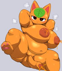 1futa animal_crossing anthro areola balls big_breasts black_eyes bodily_fluids breasts chubby chubby_futanari cum cumming dickgirl domestic_cat edit ejaculating felid feline felis food food_creature futa_only futanari genitals gynomorph hands_behind_head heart-shaped_pupils hi_res huge_breasts huge_thighs lactating_juice lactation looking_at_viewer mammal navel nintendo nipples nude orange_(fruit) orange_areola orange_body orange_cum orange_juice orange_nipples overweight overweight_anthro overweight_futanari penis pururing smile solo solo_futa tangy_(animal_crossing) thick_thighs topless uncut unusual_bodily_fluids unusual_cum unusual_lactation video_games