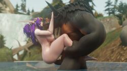 night elf from world of warcraft by morilymory
