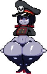 midnightstep pixel_art robot_commander_(bingbingzi) thick_thighs huge_thighs wide_hips shortstack