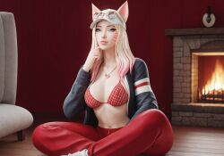 ahri k/da_all_out_series k/da_ahri league_of_legends 3d ai_generated