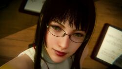1boy 1girl 1girls 3d animated audible_creampie audible_ejaculation black_hair clothed_sex cum cum_in_pussy cum_inside eye_contact_pov female/male final_fantasy final_fantasy_xv gentiana glasses initial_a kiss kissing kissing_viewer kissing_while_penetrated looking_at_viewer male male/female male_on_female missionary_position moan moaning moaning_in_pleasure pov pov_eye_contact pov_kiss sex sound tagme vaginal_penetration video