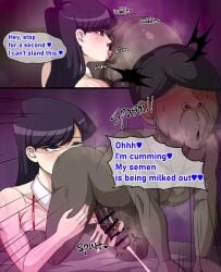 1boy 1girls 2026 2d big_breasts big_penis breasts cum english_text female female_rimming_male handjob human hypnosis hypnotized komi-san_wa_komyushou_desu komi_shouko licking male penis rimjob rimming rusty_trombone sex suamado tagme text text_bubble