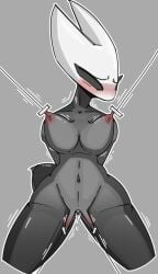 1girls 2026 anthro arachnid arthropod arthropod_abdomen big_breasts biped blush bondage breasts clitoris female genitals hallowed_knight_34 hands_behind_back helpless hi_res hollow_knight_(franchise) horn hornet_(hollow_knight) labia_pull navel nipple_clamp nipple_clamp_pull nipple_fetish nipple_play nipple_pull non-mammal_breasts non-mammal_navel non-mammal_vulva pain sexual_torture simple_background solo spider spread_legs spreading team_cherry vulva vulva_clamps wide_hips