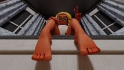 1girl 1girls 3d 3d_(artwork) agent_3_(splatoon_3) clothed clothed_female feet feet_fetish feet_focus feet_up foot foot_fetish foot_focus grin grinning grinning_at_viewer inkling inkling_girl new_agent_3_(splatoon) nintendo smile smile_at_viewer smiling smiling_at_viewer smirk smirking smirking_at_viewer smug smug_expression smug_face smug_grin smug_smile splatoon splatoon_(series) splatoon_3 veronika_(splatoon) wo262_(3d_model_style)