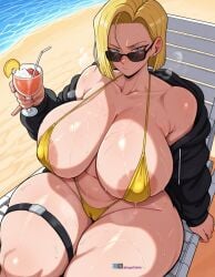 android 18 from dragon ball z by angel yukkis